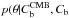 Mathematical equation: \hbox{$p(\theta|C_{\rm b}^{\rm CMB},C_{\rm b}$}