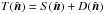 Mathematical equation: \hbox{$T(\hat{\vec{n}})=S(\hat{\vec{n}})+D(\hat{\vec{n}})$}