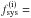 Mathematical equation: \hbox{$f^\mathrm{(i)}_\mathrm{sys} = $}