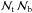 Mathematical equation: \hbox{${\cal N}_{\rm t} \, {\cal N}_{\rm b}$}