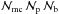 Mathematical equation: \hbox{${\cal N}_{\rm mc} \, {\cal N}_{\rm p} \, {\cal N}_{\rm b}$}