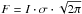 Mathematical equation: \hbox{$F = I \cdot \sigma \cdot \sqrt{2\pi}$}