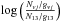 Mathematical equation: \hbox{$\log\left(\frac{N_{vj}/g_{vj}}{N_{13}/g_{13}}\right)$}