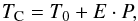Mathematical equation: \begin{equation} T_{\mathrm{C}}=T_{0}+E\cdot P \label{eq:ephem} , \end{equation}