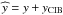 Mathematical equation: \hbox{$\widehat{y} = y + y_{\rm CIB}$}