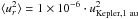 Mathematical equation: \hbox{$\langle u_{r}^2\rangle = 1 \times 10^{-6} \cdot u_{\rm Kepler,1~au}^2$}