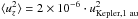 Mathematical equation: \hbox{$\langle u_z^2\rangle = 2 \times 10^{-6} \cdot u_{\rm Kepler,1~au}^2$}