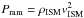 Mathematical equation: \hbox{$P_{\rm ram} = \rho_{\rm ISM} v_{\rm ISM}^2$}