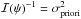 Mathematical equation: \hbox{$\mathcal{I}(\psi)^{-1} = \sigma^2_{\rm priori}$}