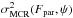 Mathematical equation: \hbox{$\sigma_{\rm MCR}^2(F_{\rm par},\psi)$}