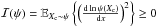 Mathematical equation: \hbox{$\mathcal{I}(\psi)= \mathbb{E}_{X_{\rm c} \sim \psi} \left\{ \left( \frac{{\rm d} \ln \psi(X_{\rm c})}{{\rm d}x} \right)^2\right\} \geq 0$}