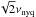Mathematical equation: \hbox{$\sqrt{2} \nu_{\rm nyq}$}
