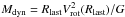 Mathematical equation: \hbox{${M}_\mathrm{dyn}=R_\mathrm{last}V^2_\mathrm{rot}(R_\mathrm{last})/G$}