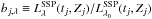 Mathematical equation: \hbox{$b_{j,\lambda} \equiv L_\lambda^{\rm SSP}(t_j,Z_j) /L_{\lambda_0}^{\rm SSP}(t_j,Z_j)$}