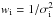 Mathematical equation: \hbox{$w_{\rm i}=1/\sigma_{\rm i}^2$}