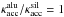 Mathematical equation: \hbox{$\kappa_{\rm acc}^{\rm alu}/\kappa_{\rm acc}^{\rm sil} = 1$}