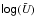 Mathematical equation: \hbox{$\sf log(\bar {\textit{U}})$}