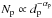 Mathematical equation: \hbox{$N_{\rm{p}} \propto d_{\rm{p}}^{-\alpha_{\rm{p}}}$}
