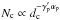 Mathematical equation: \hbox{$N_{\rm{c}} \propto d_{\rm{c}}^{- \gamma'_{\rm{p}} \alpha_{\rm{p}}}$}