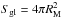 Mathematical equation: \hbox{$S_{\rm{gl}} = 4 \pi R_{\rm{M}}^2$}