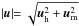 Mathematical equation: \hbox{$\rvert {{\vec{u}}}\lvert = \sqrt{{{\vec{u}}}_{\rm h}^{2} + {{\vec{u}}}_{\rm m}^{2}}$}