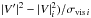 Mathematical equation: \hbox{$|V'|^2-|V|^2_i)/\sigma_{{\rm vis}\,i}$}
