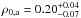 Mathematical equation: \hbox{$\rho_{\rm 0,a}=0.20^{+0.04}_{-0.07}$}