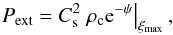 \appendix \setcounter{section}{5} \begin{equation} P_\mathrm{ext}=C_\mathrm{s}^2 \left.\rho_\mathrm{c}{\rm e}^{-\psi}\right|_{\xi_\mathrm{max}}, \end{equation}