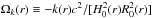 \hbox{$\Omega_k(r)\equiv-k(r) c^2/[H_0^2(r) R_0^2(r)]$}