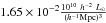 Mathematical equation: \hbox{$1.65 \times 10^{-2} \frac{10^{10}~h^{-2}~L_\odot}{(\vmh)^3}$}