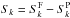 \hbox{$S_k=S^\text{F}_k-S^\text{P}_k$}