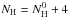 Mathematical equation: \hbox{$N_{\text{H}} =N_{\text{H}}^{0}+ 4$}