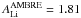 \hbox{$\ali^{\text{AMBRE}}=1.81$}