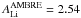 \hbox{$\ali^{\text{AMBRE}}=2.54$}