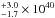 Mathematical equation: \hbox{$_{-1.7}^{+3.0} \times 10^{40}$}
