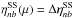 Mathematical equation: \hbox{$\eta^{\rm SS}_{nb}(\mu) = \Delta\eta^{\rm SS}_{nb}$}