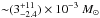 \hbox{${\sim}(3^{+11}_{-2.4}) \times 10^{-3}~M_{\odot}$}