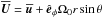 Mathematical equation: \hbox{$\meanUU=\meanuu+\eee_\phi\Omega_0 r\sin\theta$}