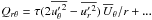 Mathematical equation: \hbox{${Q}_{r\theta}=\tau(2\overline{{u'_\theta}^2} -\overline{{u'_r}^2})\,\overline{U}_\theta/r+...\,$}