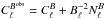 Mathematical equation: \hbox{$C_\ell^{B^{\rm{obs}}} = C_\ell^{B} + B_\ell^{-2}N_\ell^{B}$}