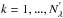 \hbox{$k=1,...,N_\lambda^{'}$}