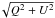 Mathematical equation: \hbox{$\!\sqrt{Q^2+U^2}$}