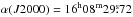 Mathematical equation: \hbox{$\alpha (J2000) = 16^{\rm h}08^{\rm m}29 \fs 72$}