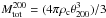 Mathematical equation: \hbox{$M^{200}_{\rm tot}=(4\pi \rho_{\rm c} \theta_{200}^3)/3$}
