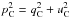 Mathematical equation: \hbox{$p^2_{\rm C}=q^2_{\rm C}+u^2_{\rm C}$}