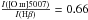 Mathematical equation: \hbox{$\frac{I([\ion{O}{iii}]5007)}{I({\rm H}\beta)}=0.66$}
