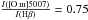 Mathematical equation: \hbox{$\frac{I([\ion{O}{iii}]5007)}{I({\rm H}\beta)}=0.75$}