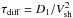 Mathematical equation: \hbox{$\tau_{\rm diff}=D_1/V_{\rm sh}^2$}