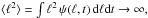 Mathematical equation: \hbox{$ \langle \ell^2 \rangle = \int \ell^2 \, \psi (\ell, t) \, {\rm d}\ell {\rm d}t \to \infty , $}