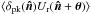 Mathematical equation: \hbox{$\langle \delta_{\rm pk}(\vec{\hat{n}}) U_{\rm r}(\vec{\hat{n}} + \vec{\theta})\rangle$}